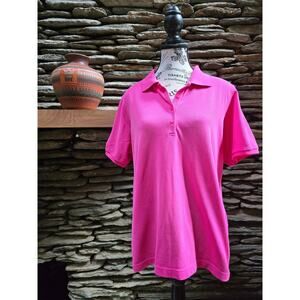 Size L Orvis Hot Pink Golf Shirt